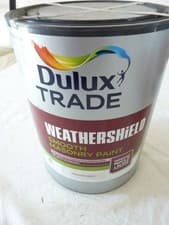 Image of Dulux Trade Weathershield 15 Year Smooth Masonry Paint - Frosted Grey - 5 Litre