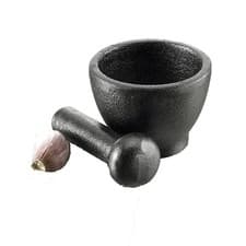 Image of Victor CW860 Mini Pestle & Mortar Single Product, Cast Iron, Black|Grey|Yellow