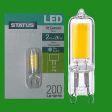 Image of 12x 2W G9 Capsule LED 200 lumen, Instant On Light Bulb Halogen Replacement 6500K