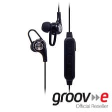 Image of Groov-e In-Ear Wireless Headphones Bluetooth Pulse V2 Remote & Microphone Black