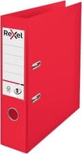 Image of Rexel Choices A4 Lever Arch File 75mm Spine 500 Sheets Light Red