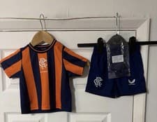 Image of Rangers FC Kids Football Kit by Castore – Shirt Shorts & Socks – Official