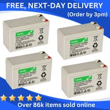 Image of UPS 4 x 12V 7Ah Replacement Batteries for APC RBC 31 (Use existing battery case)