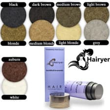 Image of Hairyer Hair Building Fibres 27.5g Fibers Hair Loss Solution- Toppik Compatible