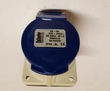 Image of Defender Panel Socket  16A , 230v, 50-60Hz  2P+ E E884215 BS 60309 IP44