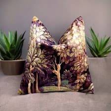 Image of Decorative 3D Trees Forest Velvet Cushion Covers 50x50cm