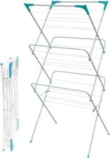 Image of 3-Tier Folding Clothes Airer - Space-Saving Indoor/Outdoor Drying Rack