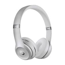 Image of Beats Solo 3 Headphones Silver Wireless Bluetooth By Dr. Dre On-Ear Headset