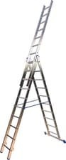 Image of Triple Extention Ladder / Trade Pro Aluminium Professional / EN131 / 150 Kg