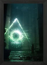 Image of The All Seeing Framed Wall Art Poster Canvas Print Picture