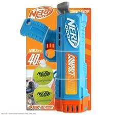 Image of Nerf Dog Compact Ball Blaster Set with 2 x 2.5-Inch Non-Squeaker Tennis Balls