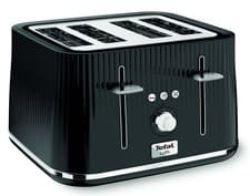 Image of Tefal Loft 4-Slot Toaster, 7 Browning Levels, Defrost, Large, Black Toaster