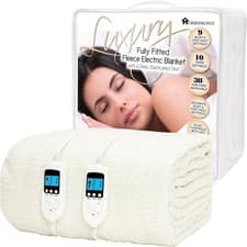 Image of Homefront Electric Blanket King Size Bed Dual Control 152x203x40cm, Fleece