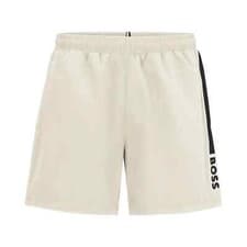 Image of BOSS Swim Shorts - Mens BOSS Dolphin Swim Shorts - Sky Blue, White - 50508798