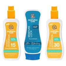 Image of Australian Gold SPF 15 Spray Gel & SPF 30 Spray Gel & Moisture Lock 237ml