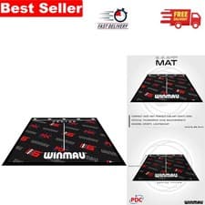 Image of Multi-Coloured PVC Dart Mat - Full Floor Protection with Precision Throw Line