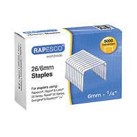 Image of Rapesco 26/6mm Staples Galvanised Chisel Point (5000 Pack) S11662Z3