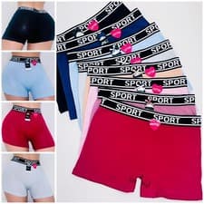 Image of 6-12 Boxer Briefs Sexy Women's Underwear Panties Boyshorts Short Shortie A010