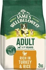 Image of James Wellbeloved Adult Turkey and Rice Dry Dog Food 2kg