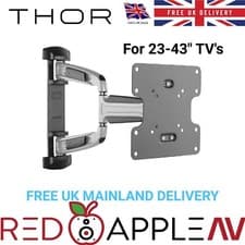 Image of THOR 28020T Full Motion TV Wall Mount 23-43" Tilt & Swivel