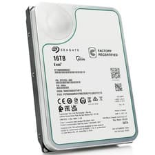 Image of Seagate Exos 16TB 3.5" SATA Enterprise HDD 285MB/s 7200RPM - Manufacturer Rec.