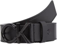 Image of Calvin Klein Mens Leather Belt Black CK Designer Casual Formal 100cm