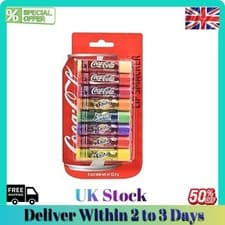 Image of Lip Smacker Coca Cola Party Pack, Set of 8 Assorted Lipbalms with Authentic 