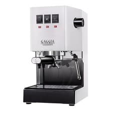 Image of Gaggia Classic E24 Evo Pro, Manual Espresso Coffee Machine, Polar White