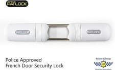 Image of PATLOCK Instant Conservatory & French Double Door Dead Lock - White