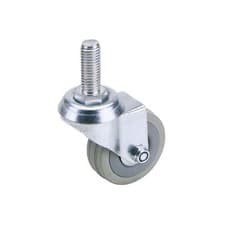 Image of Draper 1x 50mm Diam Swivel Bolt Fixing Rubber Castor - S.W.L 50kg Work Tool