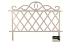 Image of 12 Pack Of Plastic White Garden Border Lawn Patio Flower Bed Fences
