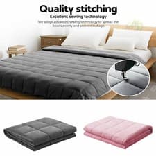 Image of Weighted Blanket Sensory Premium Therapeutic Bedding Throw Adult Kids