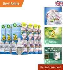 Image of Air Wick Linen & White Orchid Electric Air Freshener Refills - Pack of 6, 19m...