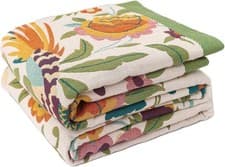 Image of 100% Pure Cotton Bohemian Double-Sided Sofa Throw Blanket