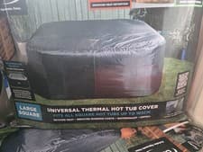 Image of CleverSpa Large Square Thermal Hot Tub Cover - 185cm