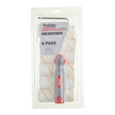 Image of ProDec Advance 7pc Jumbo Core Short Pile Microfibre 4" Mini Rollers & Frame