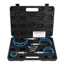 Image of Outside Micrometer 0-100mm(4") Metric Premium Precision Set External Micrometer