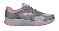 Image of Skechers 128285w GO RUN Consistent Vivid Horizon Grey/Pink Wide Fit Size Uk 5.5 