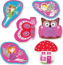Image of Galt Fairy Sparkle Mosaics -Childrens Glitter Mosaic Set,Arts and Crafts Kit ...
