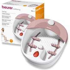 Image of Beurer FB20 Foot Spa Vibration Bubble Massager With 3 Pedicure Attachment Purple