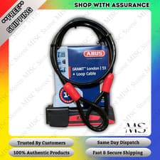 Image of Abus GRANIT London 53 D-Lock & Security Loop Cable – Brand New