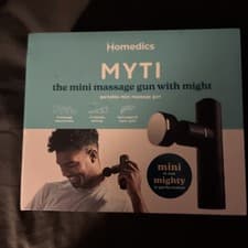 Image of Homedics MYTI Mini Massage Gun with Heat Handheld Deep Tissue Muscle Massage