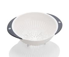 Image of 25cm Colander with Silicone Handle – White | Durable & Heat-Resistant | Kitchen