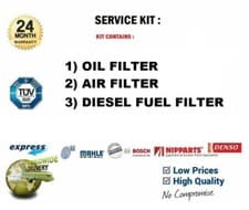 Image of OIL FILTER AIR FILTER FUEL FILTER Kit for CITROEN C2 1.6 HDi 2005->on