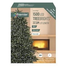 Image of String Lights With Timer Christmas Tree White Indoor And Outdoor 1500 M-A LED