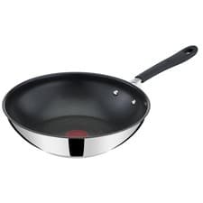 Image of Tefal Jamie Oliver Quick & Easy E3031944 Stainless Steel 28 cm Wok, Silver