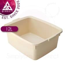 Image of Addis 5 Star Plastic Rectangular Washing Up Bowl with Handles for Kitchen│InUK