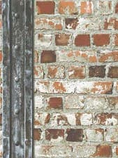 Image of REALISTIC LOFT BEAM RED BRICK WALL MURIVA FEATURE DESIGNER WALLPAPER 102540