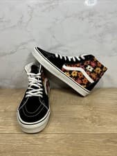 Image of Vans Sk8-Hi Flower Print Black Multi Men Skate Sneakers 500714 Sz 13 New