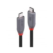 Image of Lindy Cable 2m USB C to USB C USB4 Gen 3x2 40Gbps 240W PD 36958